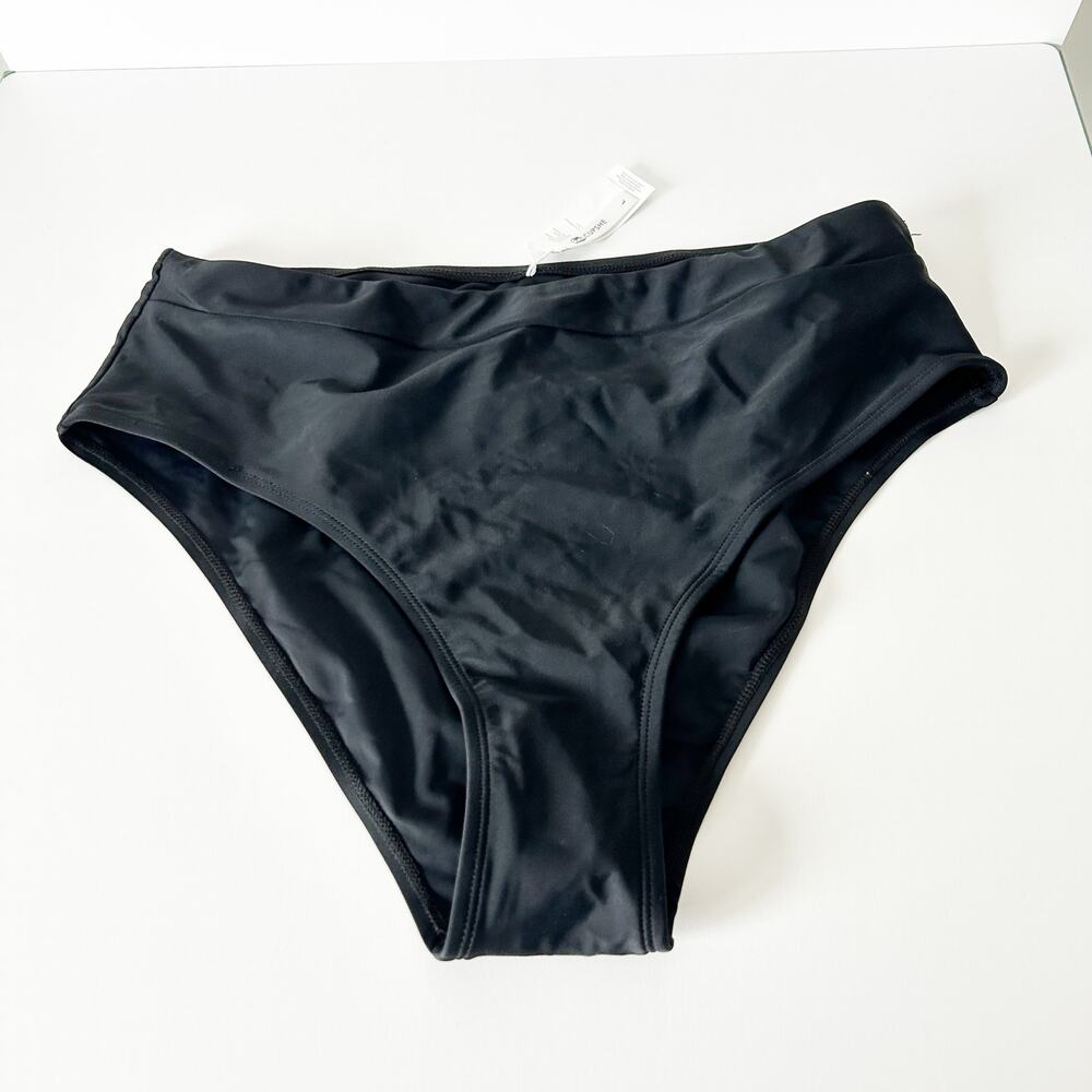 NWT Cupshe Black Bikini Swim Bottoms Large